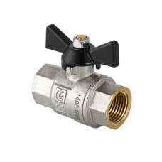 Кран шаровой полнопроходной VALTEC PERFECT VT.317.N (ВР/ВР, PN100, ручка-бабочка черная)